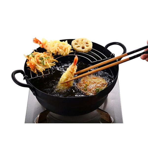 Takumi Japan Iron Tempura Pot Induction Compatible 24cm