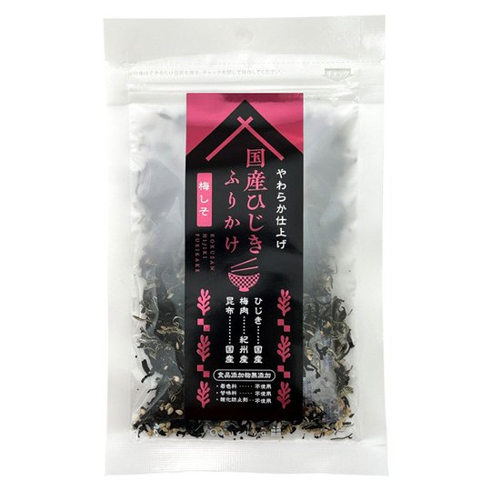 Takusei Hijiki Plum Shiso Soft Furikake All Purpose Seasoning 22g (Pack of 3)