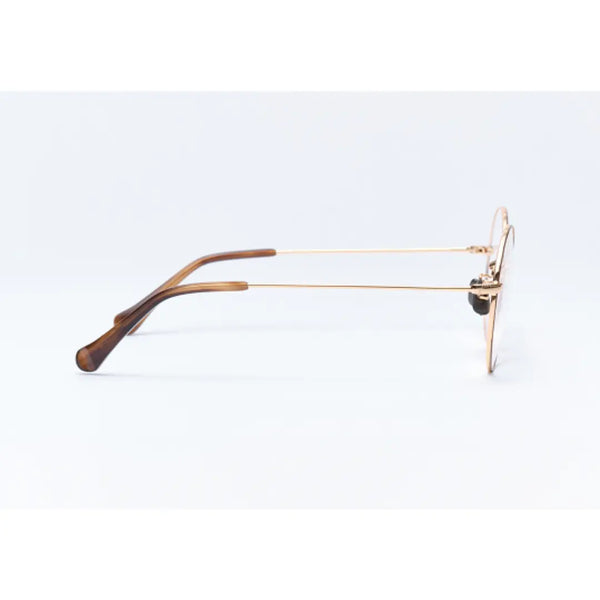 UV & Infrared Protection Large Lens Fashion Eyeglasses Gold