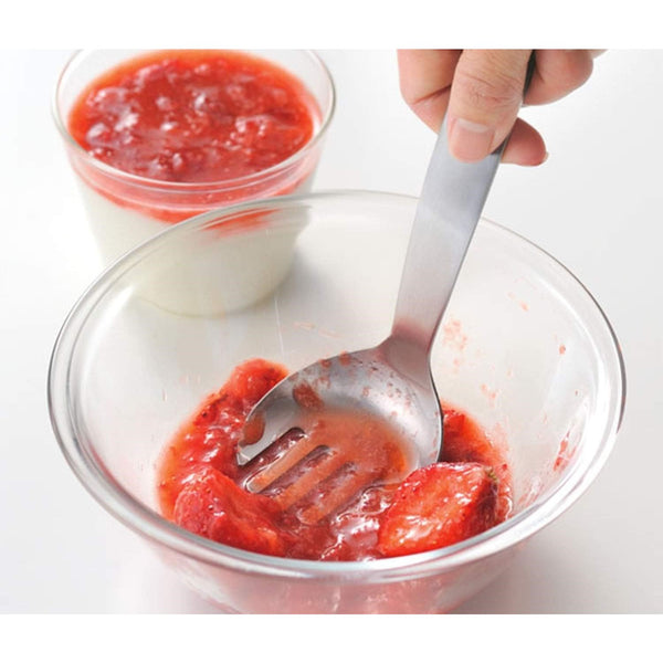 Uchicook Potato Masher Compact Stainless Steel Mashing Fork 18cm