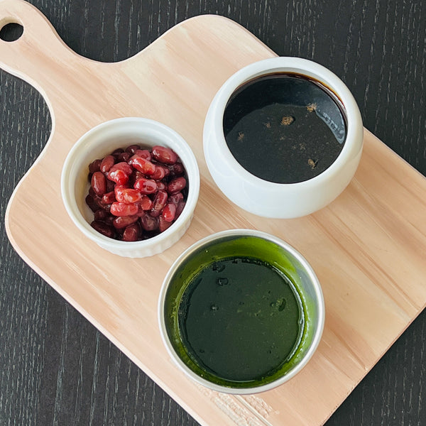 finished sauces, and azuki beans
