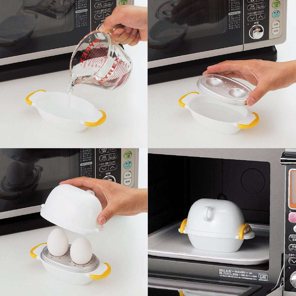 Plastic Egg Cooker Microwave Egg Boiler 2 Eggs Poached Egg Cooker Cooking  Tools