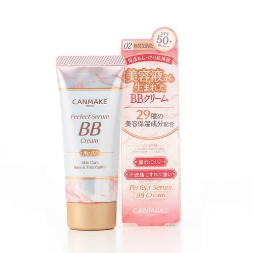 Canmake Perfect Serum BB Cream No.02 Natural SPF50+ PA+++ 30g, Japanese Taste