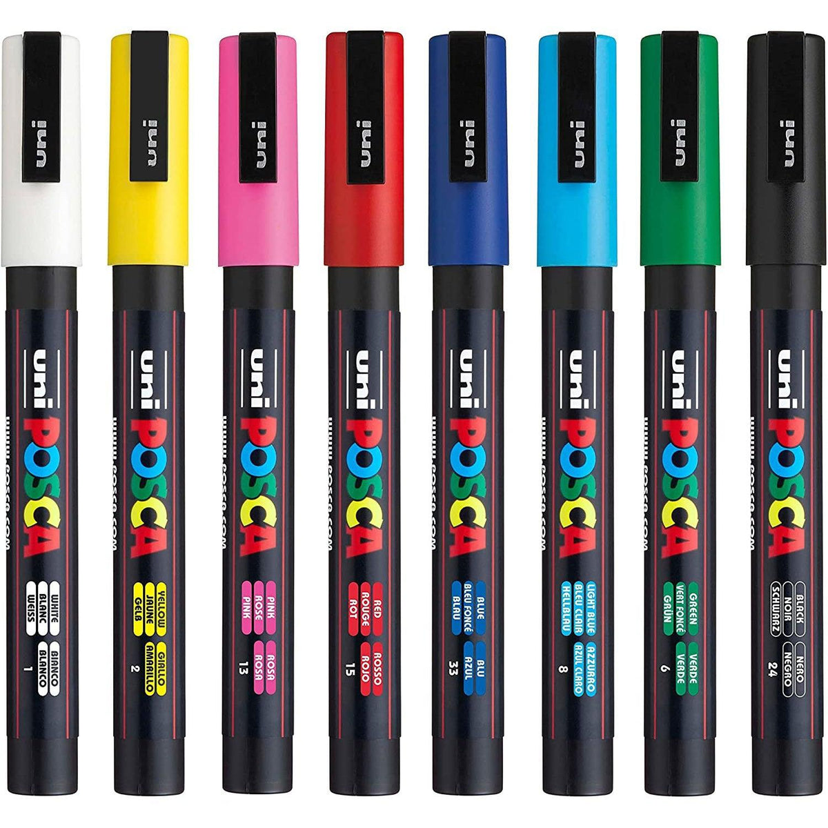 UNI Posca Paint Marker Pen Extra Fine Point Set Of 12 - Posca Paint Marker  Pen Extra Fine Point Set Of 12 . shop for UNI products in India.