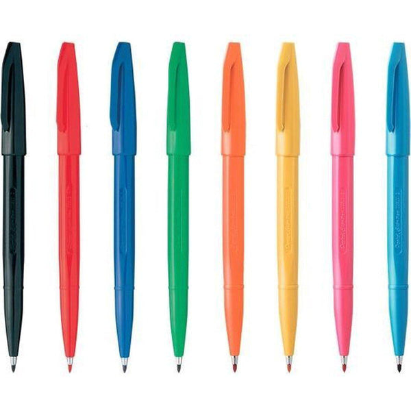 Pentel Sign Pen Marker Set 8 Colors S520-8-Japanese Taste