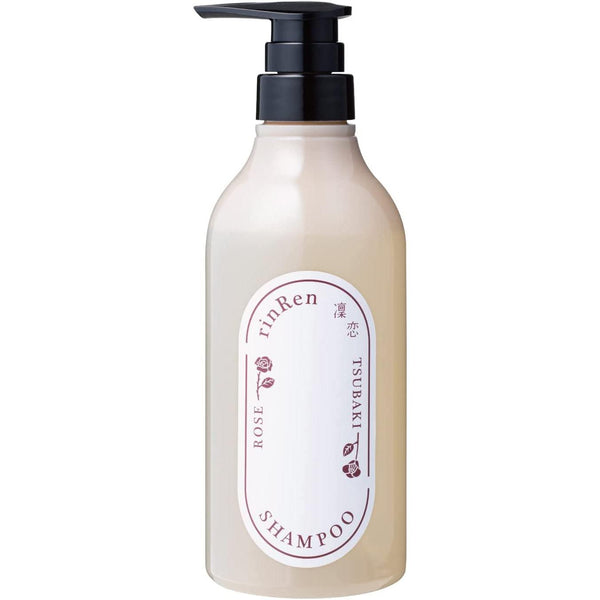 RinRen Shampoo Rose & Tsubaki Vegan Hair Repair Shampoo 480ml, Japanese Taste