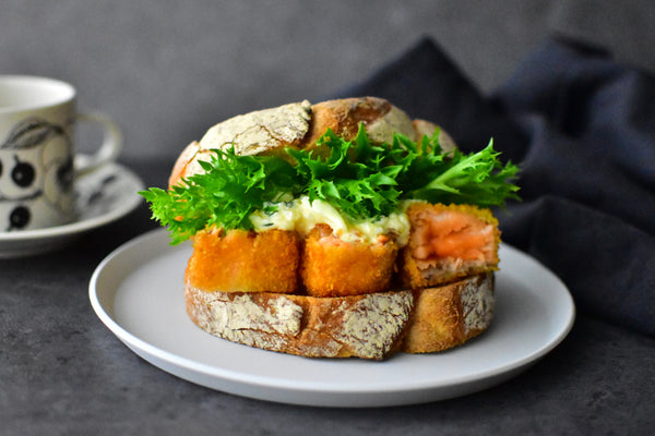 How to Make Salmon Katsu Sando (Japanese Pork Cutlet Sandwich)