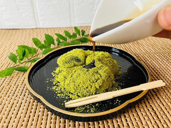 How To Make Matcha Warabi Mochi At Home (Warabi Mochi With Green Tea Powder)-Japanese Taste