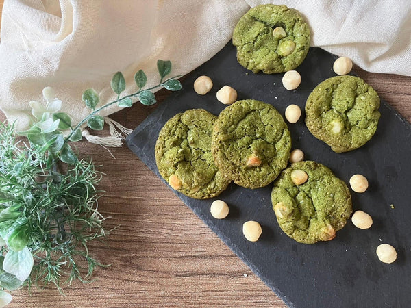How To Make Soft & Chewy Matcha White Chocolate Chip Cookies With Macadamia Nuts-Japanese Taste