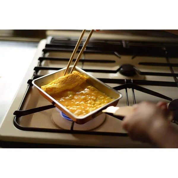 Iwachu Nambu Cast Iron Tamagoyaki Rolled Omelette Pan