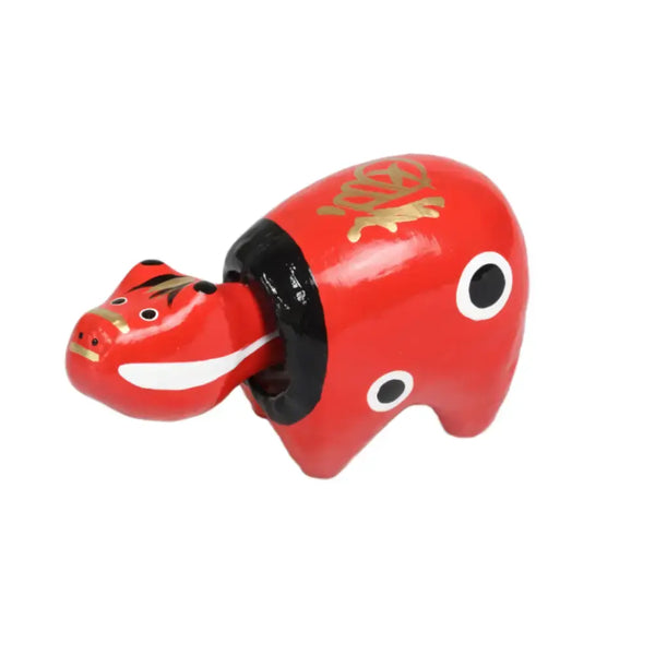 Akabeko Red Lucky Cow Figurine Handcrafted Japanese Home Decor