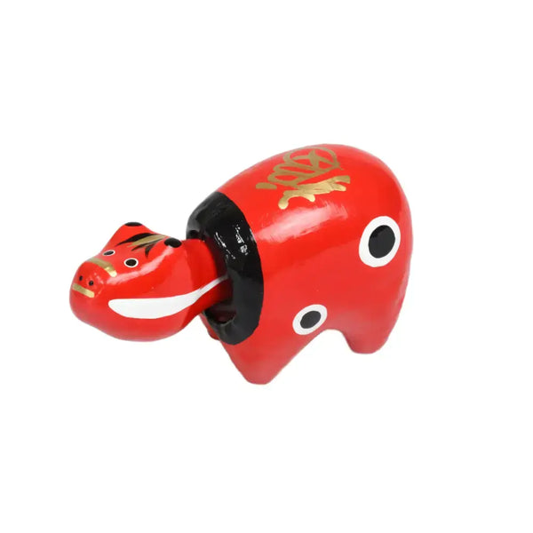 Akabeko Red Lucky Cow Figurine Handcrafted Japanese Home Decor Small