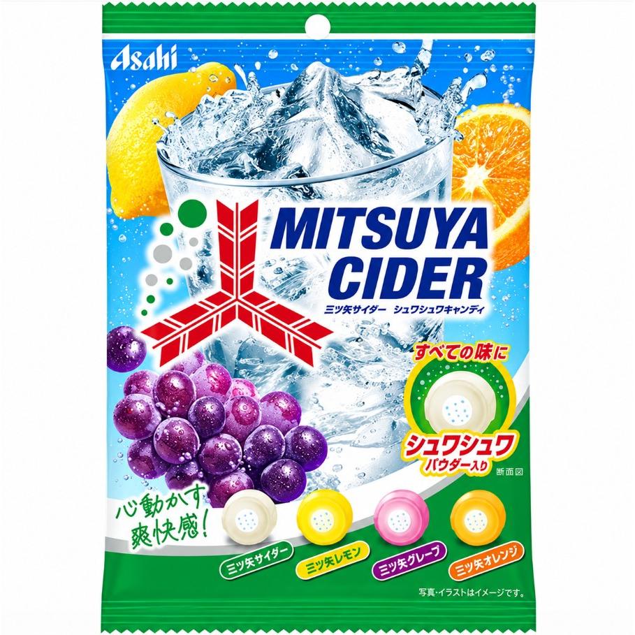Asahi Mitsuya Cider Assorted Fruits Candy 3.6 oz