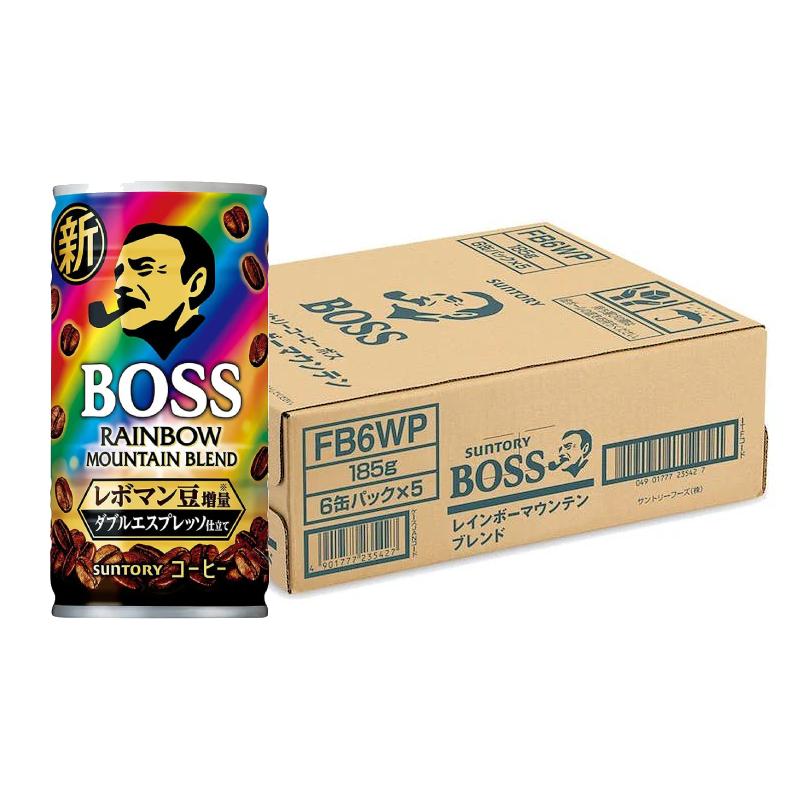 Suntory Boss Rainbow Mountain Blend Canned Coffee (Box of 30 Cans)