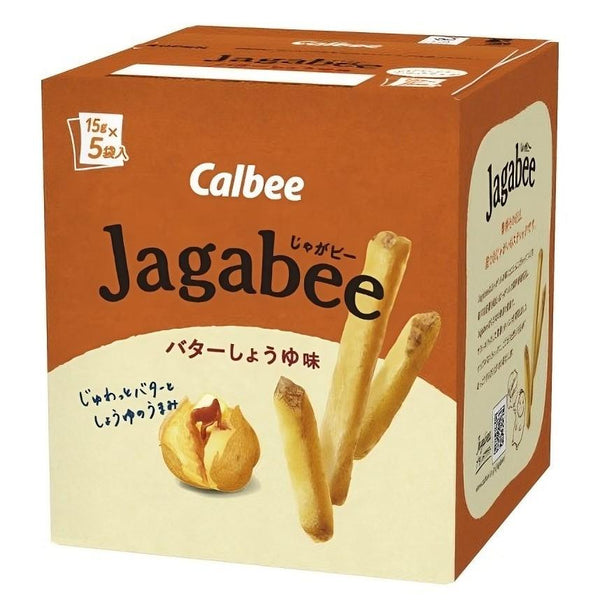 Calbee Jagabee Potato Sticks Snack Butter Soy Sauce 2.6oz