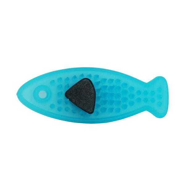 Cattyman Cat Dental Chew Toy Catnip-Infused Soft Wiggly Fish