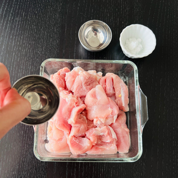 seasoning the chicken