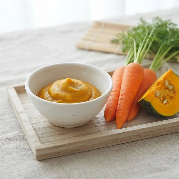 Chikyubatake Organic Carrot & Pumpkin Baby Food Puree 5m+ 2.5oz