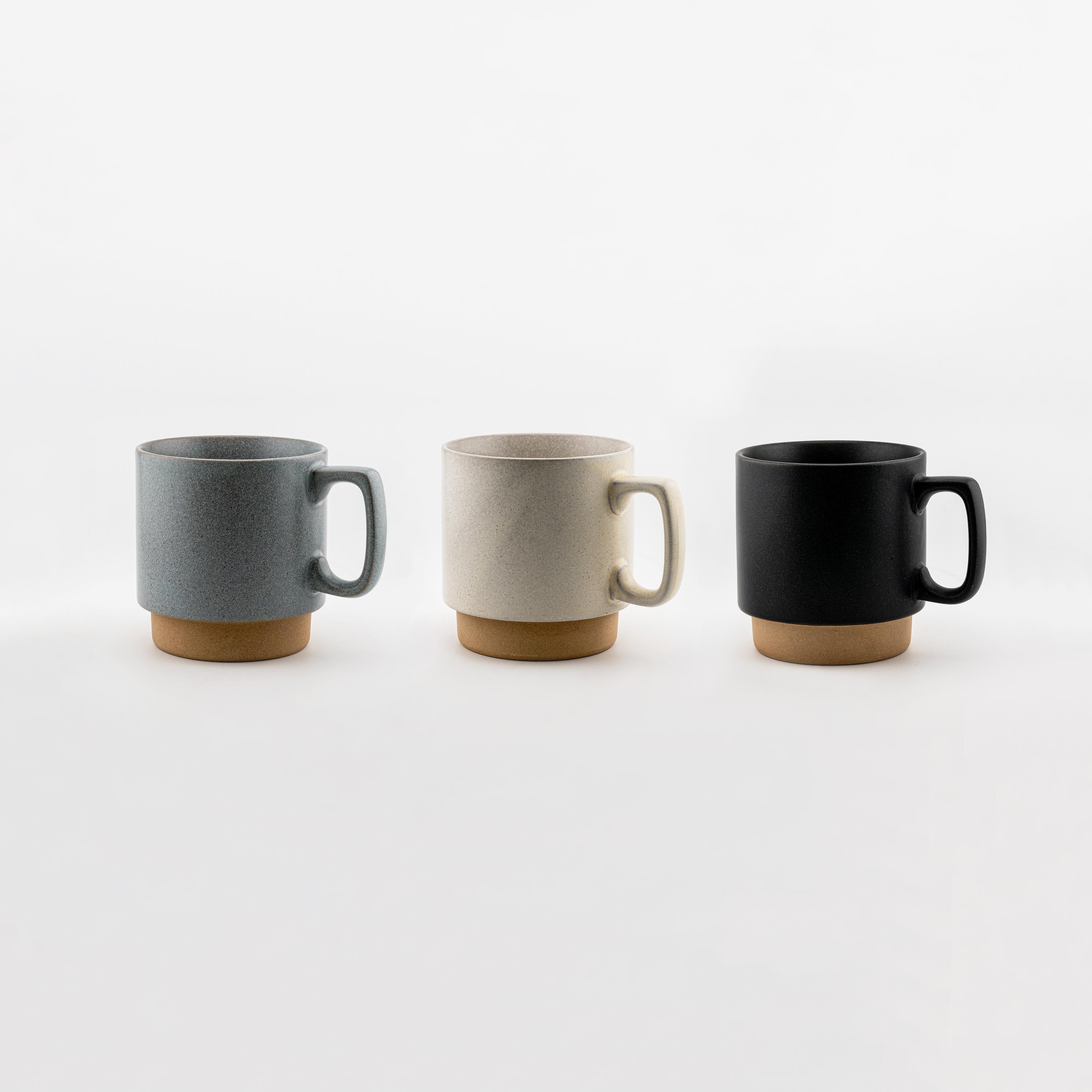 食器 coco Cocochi Stackable Ceramic Coffee Cup Space-Saving Matte Finish 320ml
