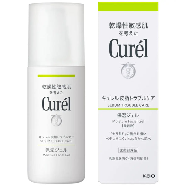 Curél Sebum Trouble Care Moisturizing Gel For Sensitive Skin 4.1 fl oz