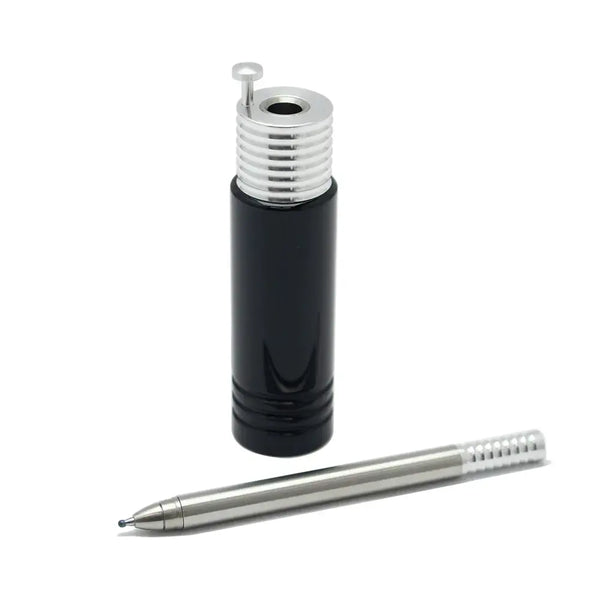 Delight Labo Double Action Japanese Pen & Pen Stand Set Black ZE225C