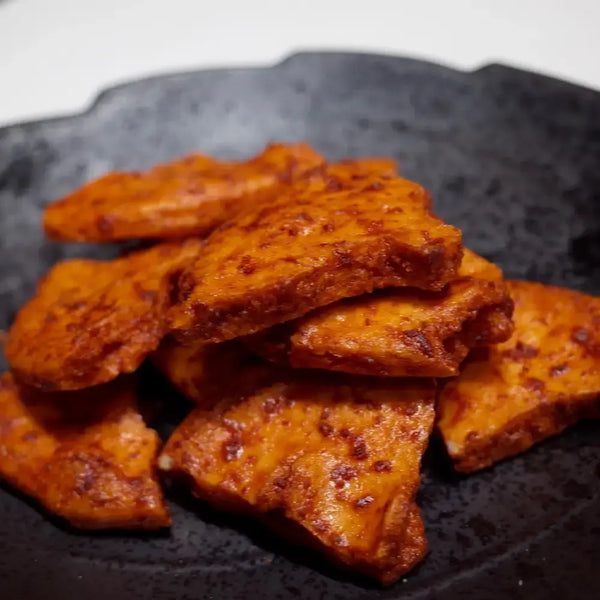 Double Dipped Spicy Senbei Rice Crackers 100g (Pack of 3)