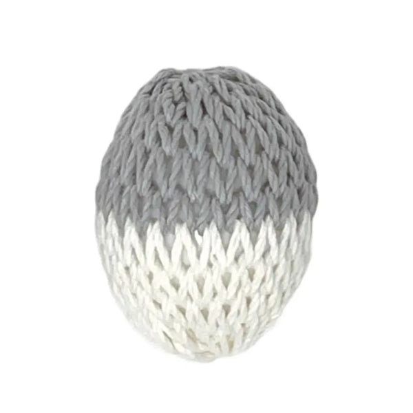 Ferretamago Egg Shaped Toy Cotton Ball for Ferrets Gray White 2.8"