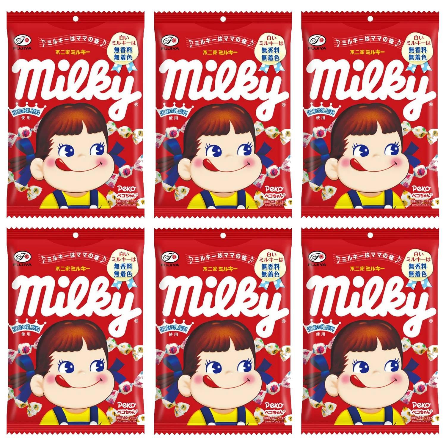ミルク Fujiya Peko Chan Milky Candy Japanese Milk Candy (Pack of 6)