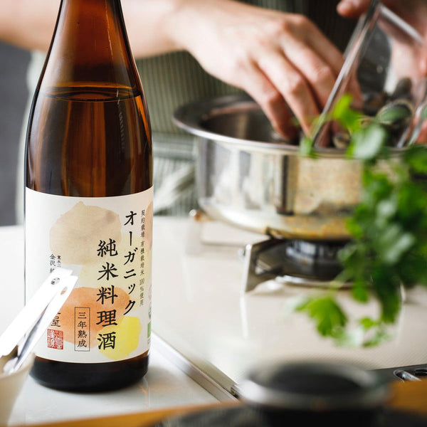 Fukumitsuya Organic Cooking Sake Pure Rice Wine Seasoning 720ml, Japanese Taste