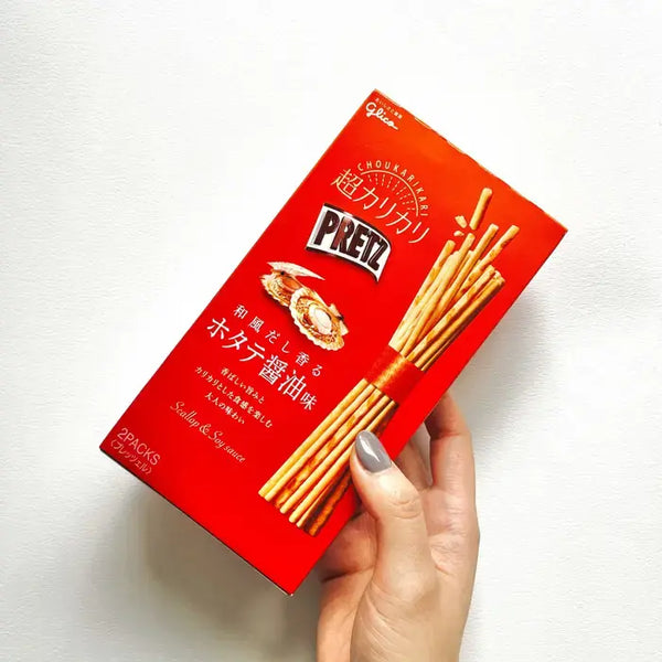 Glico Pretz Biscuit Sticks Scallop & Soy Sauce Dashi Flavor 1.94 oz (Pack of 10)