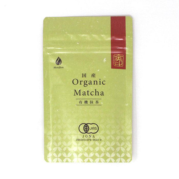 Honjien Organic Matcha Japanese Green Tea Powder Gold Grade 30g, Japanese Taste