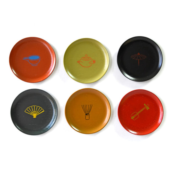 Mamezara Lacquered Small Plate Traditional Kyoto Tools Design
