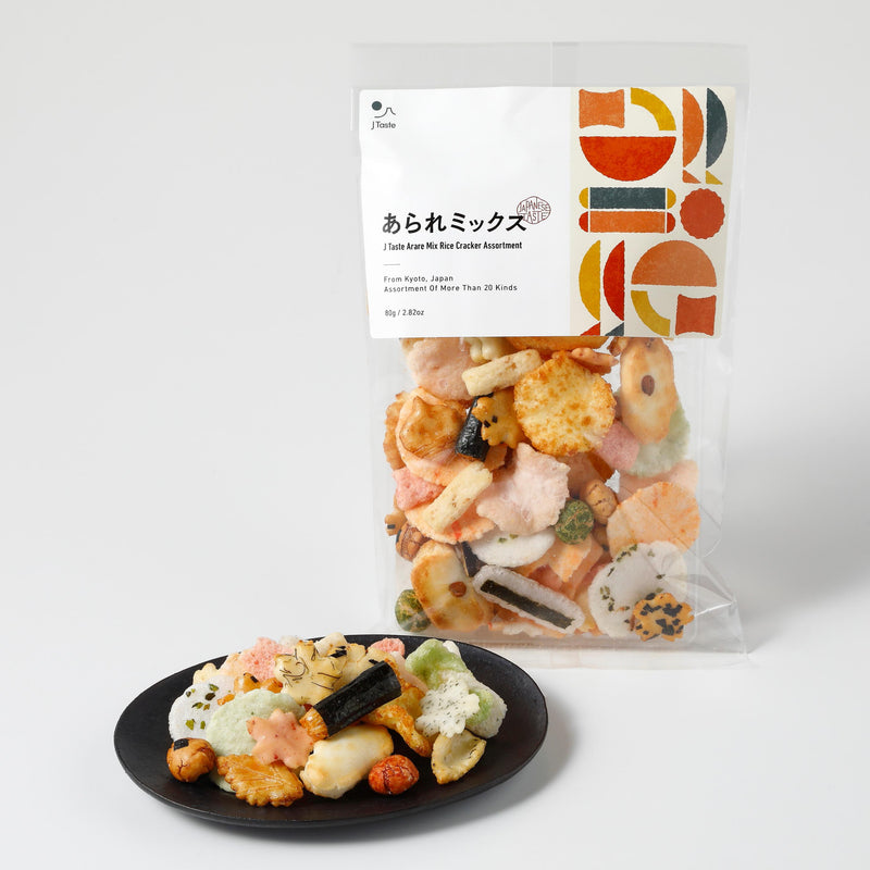 American Rice Cracker J Taste Arare Mix Rice Cracker 20+ Kinds Assortment 80g