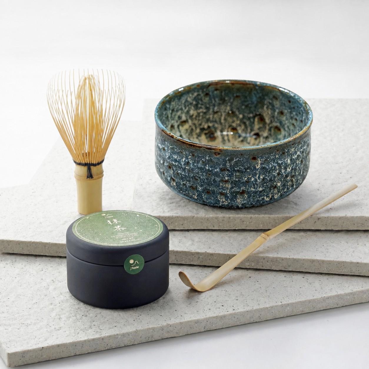 J Taste Authentic Matcha Starter Kit With Organic Ceremonial Matcha