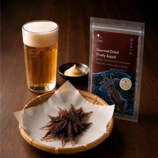 J Taste Dried Firefly Squid Hotaru Ika Gourmet Delicacy (20 Pieces)