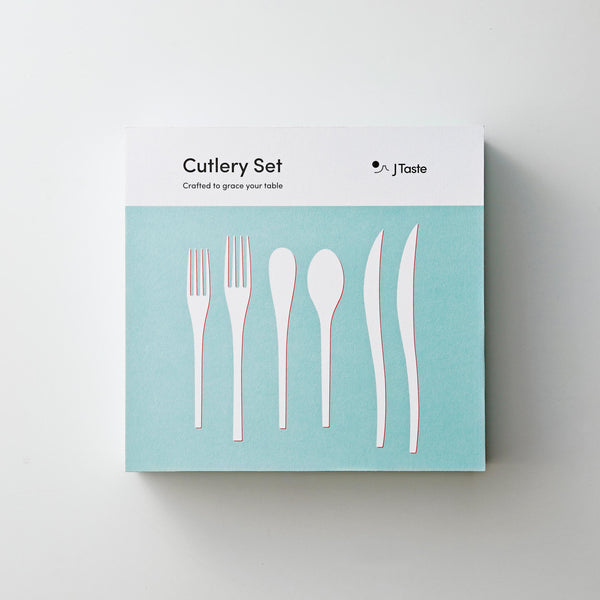 J Taste Sleek Stainless Steel Flatware Set (6 Types) 24 Pieces