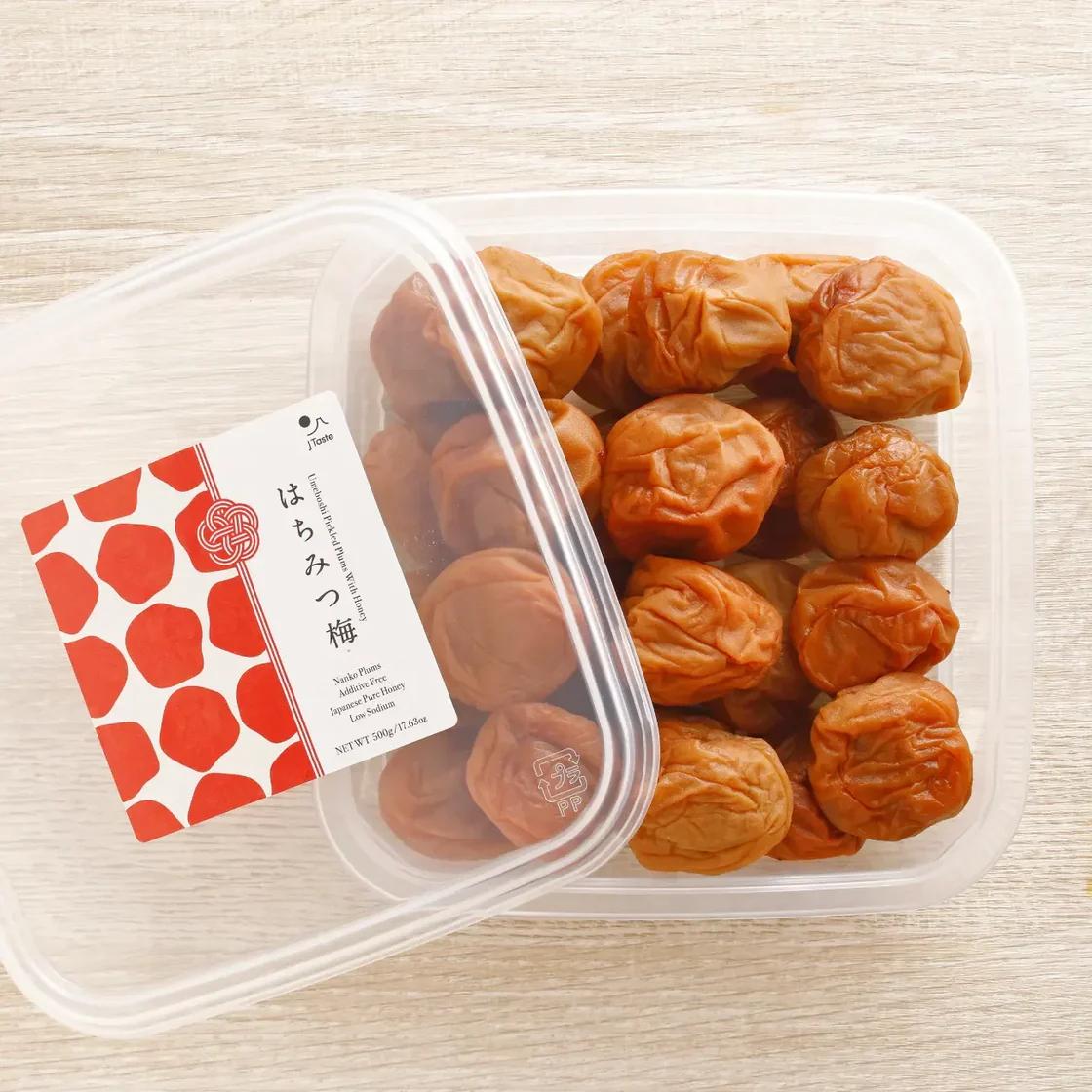 J Taste Umeboshi Natural Pickled Nanko Plums With Honey 500g