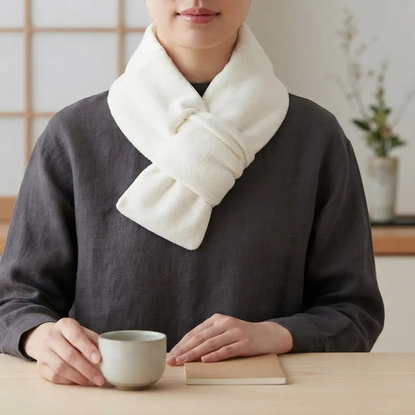 Jogan Neck Warmer Padded Winter Scarf Soft Cotton Muffler