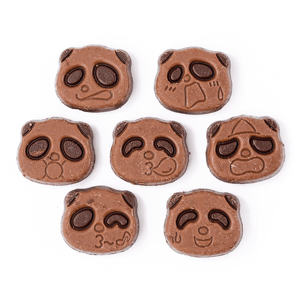Kabaya Sakusaku Panda Milk & Dark Chocolate Cookies 1.7 oz (Pack of 3)