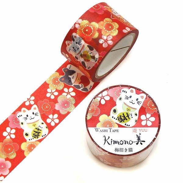 Kamiiso-Kimono-Washi-Tape-Plum-Beckoning-Cat-Pattern-Masking-Tape---25mm-×-5m-1-2024-07-09T07:36:37.383Z.jpg