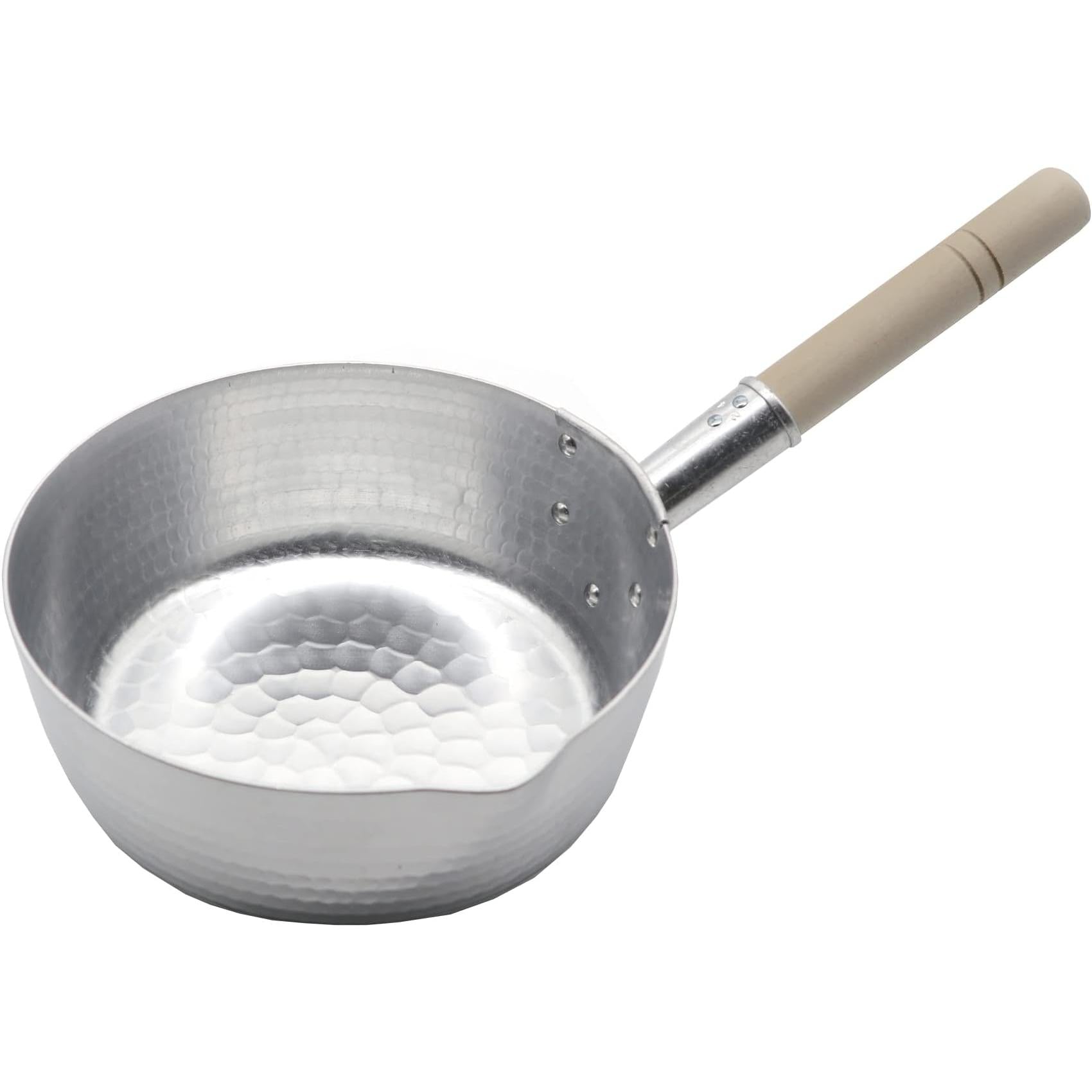 Kiya Lightweight Yukihira Pot Hammered Aluminum Saucepan 2.2L