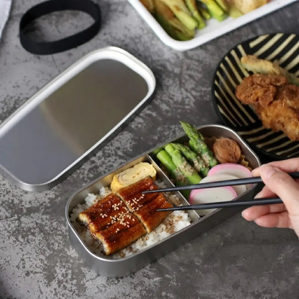 Kobo Aizawa Stainless Steel Deep Rectangular Bento Lunch Box 16.9 fl oz