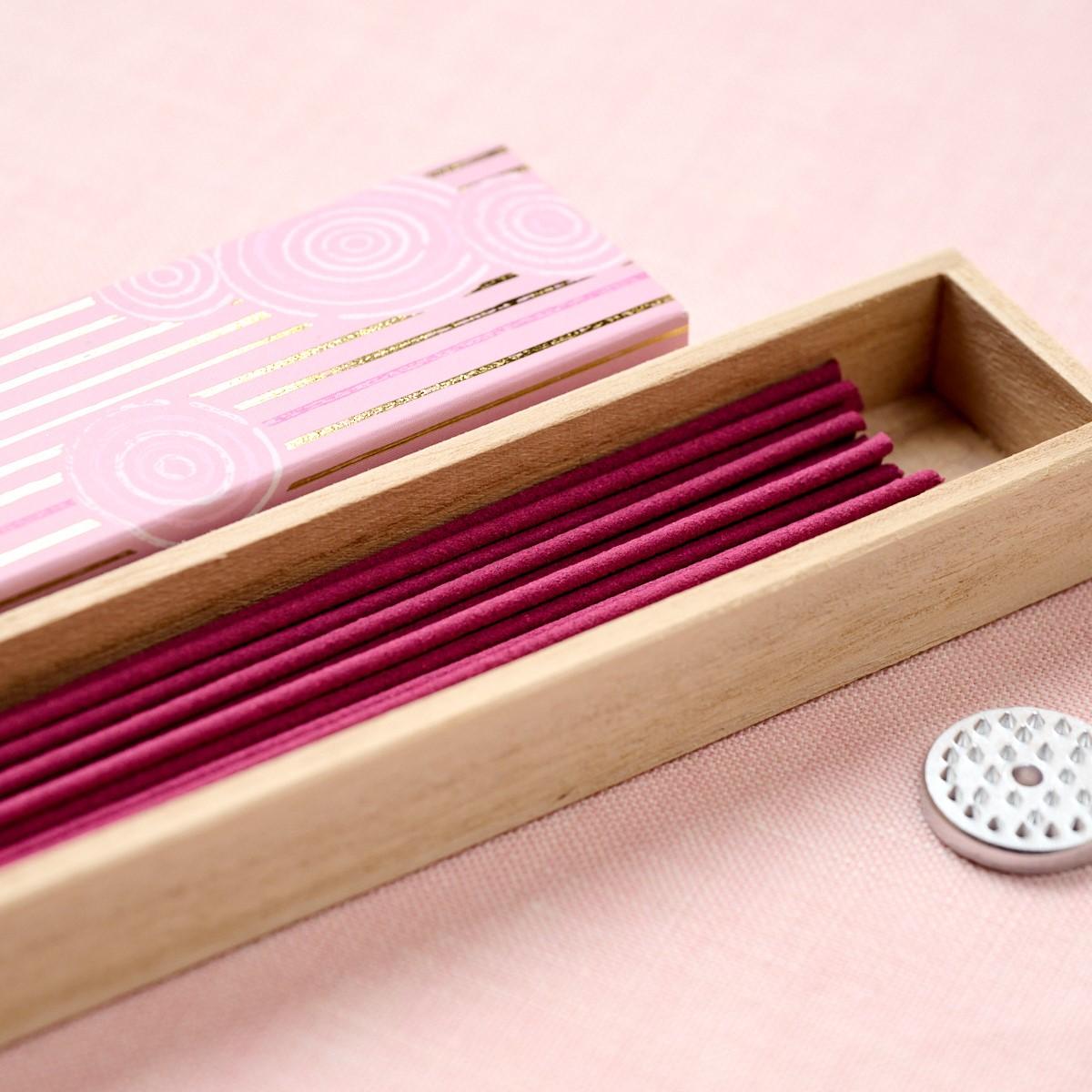 Kousaido Sakura Cherry Blossom Incense Sticks & Holder 40ct.
