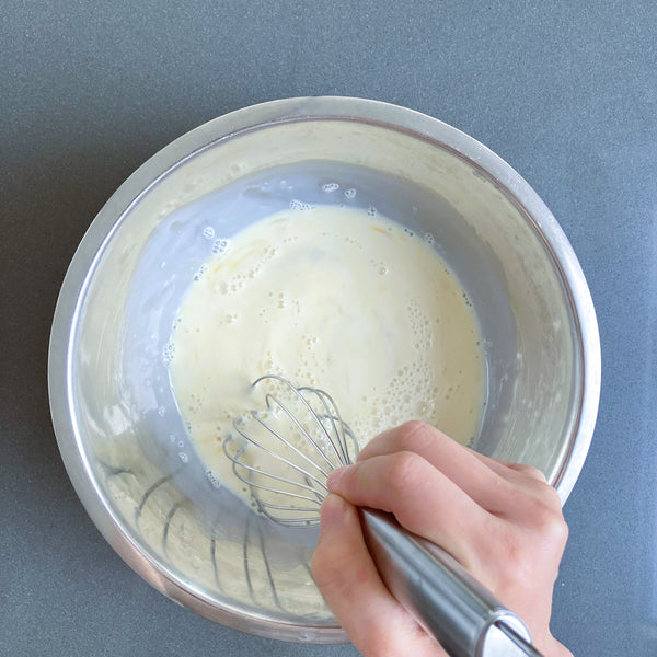 mixing the wet ingredients together