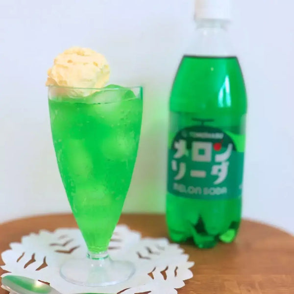 Melon Soda Carbonated Green Melon Soda Japanese Soft Drink 500ml