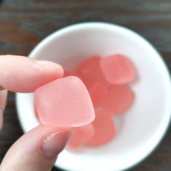 Mikakuto Mochu White Peach Flavor Chewy Gummy Candy 45g (Pack of 5)