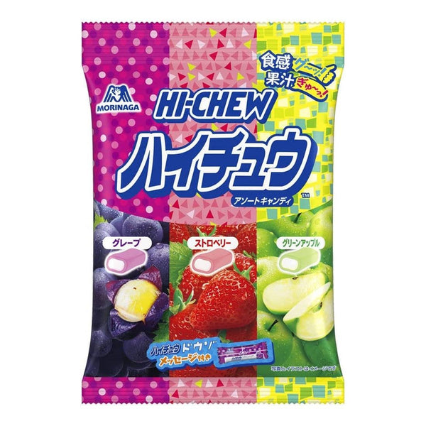 Morinaga Hi-Chew Japanese Soft Fruit Candy 3 Flavors Assortment 86g, Japanese Taste