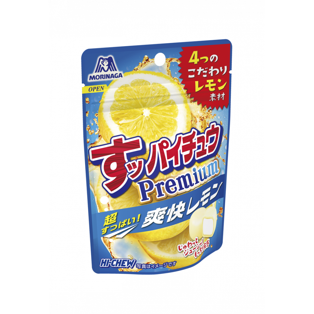 Morinaga Hi-Chew Premium Japanese Soft Candy Sour Lemon 32g, Japanese Taste