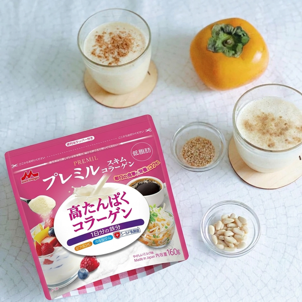 Morinaga Low Fat High Protein Skim Milk Collagen Powder Mix 160g