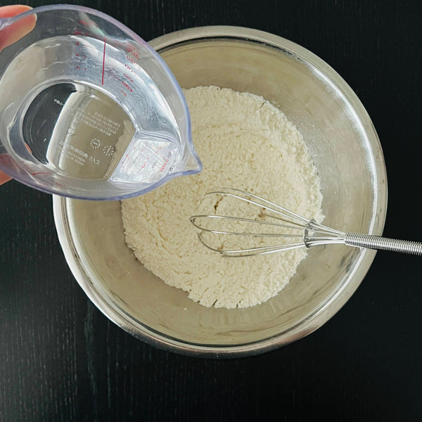 making the negiyaki batter